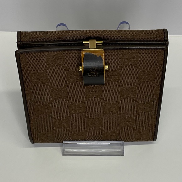 Gucci Authentic Brown GG wallet with Gold Accent - EUC - Picture 2 of 10